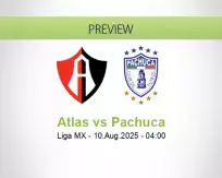 Atlas Pachuca betting prediction (10 August 2025)