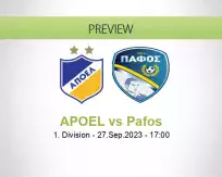 APOEL Pafos betting prediction (27 September 2023)