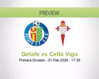 Getafe Celta Vigo betting prediction (01 February 2026)