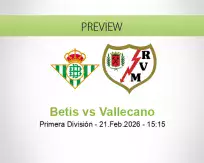 Betis Vallecano betting prediction (21 February 2026)