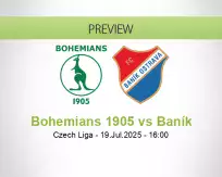 Bohemians 1905 Baník betting prediction (19 July 2025)