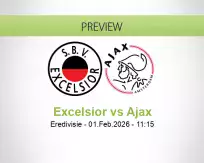 Excelsior Ajax betting prediction (01 February 2026)