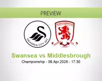 Swansea vs Middlesbrough