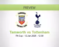 Tamworth Tottenham betting prediction (12 January 2025)