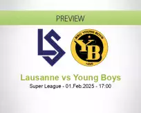 Lausanne Young Boys betting prediction (01 February 2025)