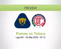 Pumas Toluca betting prediction (04 March 2026)
