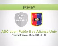 ADC Juan Pablo II Alianza Univ betting prediction (14 July 2025)