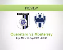 Querétaro Monterrey betting prediction (15 September 2025)