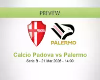 Calcio Padova Palermo betting prediction (21 March 2026)