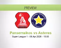 Panserraikos Asteras betting prediction (08 April 2026)