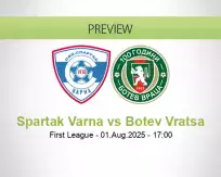 Spartak Varna Botev Vratsa betting prediction (01 August 2025)
