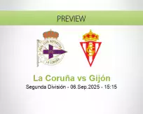La Coruña Gijón betting prediction (06 September 2025)