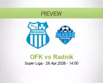 OFK Radnik betting prediction (26 April 2026)