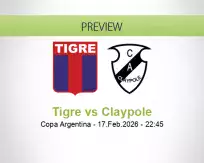 Tigre Claypole betting prediction (18 February 2026)