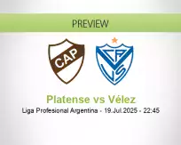 Platense Vélez betting prediction (20 July 2025)