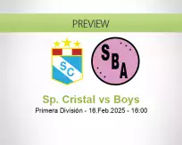 Sp. Cristal Boys betting prediction (16 February 2025)