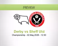Derby Sheff Utd betting prediction (02 May 2026)