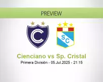 Cienciano Sp. Cristal betting prediction (05 July 2025)