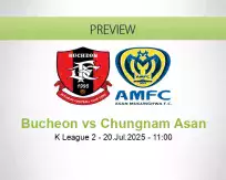 Bucheon Chungnam Asan betting prediction (20 July 2025)