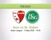 Sion vs St. Gallen