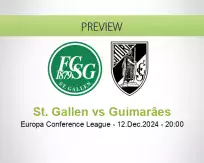 St. Gallen Guimarães betting prediction (12 December 2024)