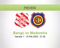 Bangu Madureira betting prediction (15 February 2025)