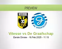 Vitesse De Graafschap betting prediction (16 February 2025)