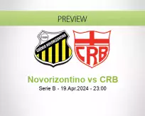 Novorizontino CRB betting prediction (19 April 2024)