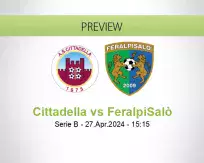 Cittadella FeralpiSalò betting prediction (27 April 2024)