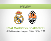 Real Madrid Shakhtar Donetsk betting prediction (21 October 2020)