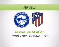 Alavés Atlético betting prediction (21 April 2024)