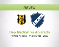 Dep Madryn Alvarado betting prediction (14 September 2025)