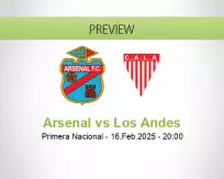 Arsenal Los Andes betting prediction (16 February 2025)