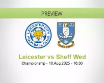 Leicester Sheff Wed betting prediction (10 August 2025)