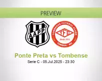 Ponte Preta Tombense betting prediction (08 July 2025)