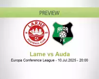 Larne Auda betting prediction (10 July 2025)