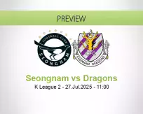 Seongnam Dragons betting prediction (27 July 2025)