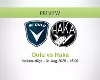 Oulu Haka betting prediction (31 August 2025)