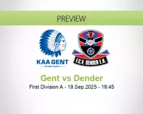 Gent Dender betting prediction (19 September 2025)
