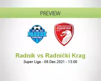 Radnik Radnički Krag betting prediction (06 December 2021)