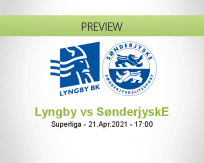 Lyngby SønderjyskE betting prediction (21 April 2021)