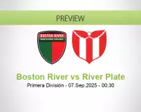 Boston River River Plate betting prediction (07 September 2025)