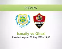 Ismaily Ghazl betting prediction (30 August 2025)