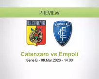 Catanzaro Empoli betting prediction (08 March 2026)