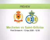 Mechelen Saint-Gilloise betting prediction (12 April 2026)