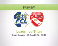 Luzern Thun betting prediction (10 August 2025)