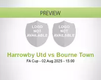 Harrowby Utd Bourne Town betting prediction (02 August 2025)
