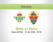 Betis Elche betting prediction (14 January 2026)