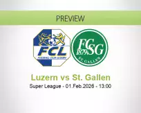 Luzern St. Gallen betting prediction (01 February 2026)