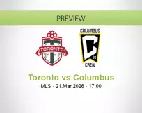 Toronto vs Columbus